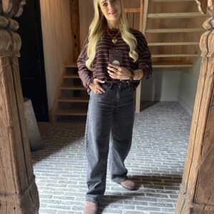 Barrel Fit Jeans Loïs vintage grijs