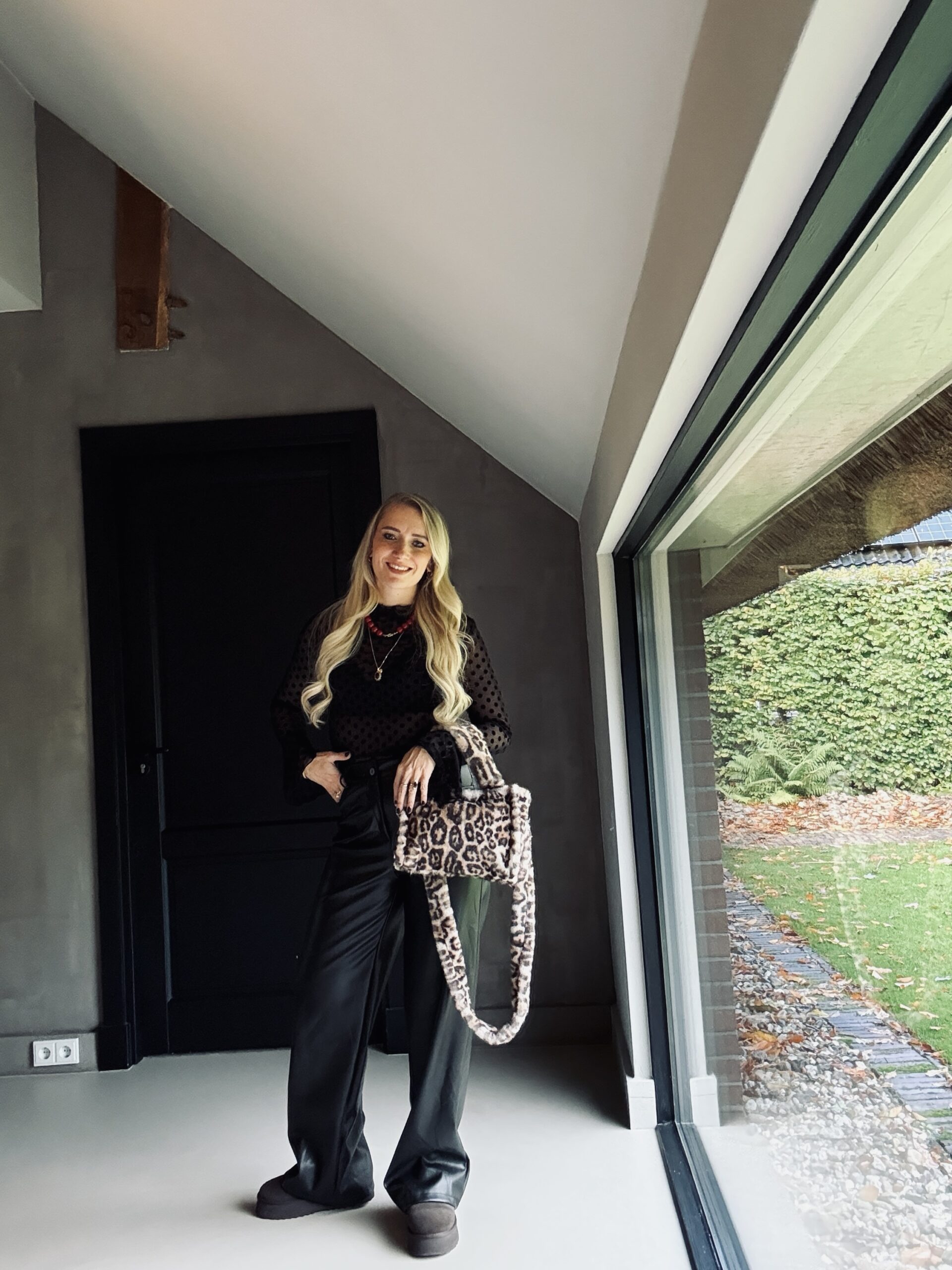 Faux Leather Broek Fay Stoer & Comfortabel