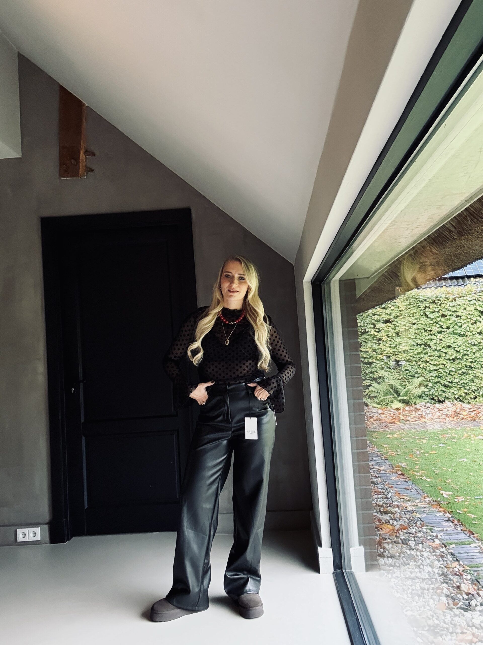 Faux Leather Broek Fay Stoer & Comfortabel - Afbeelding 3