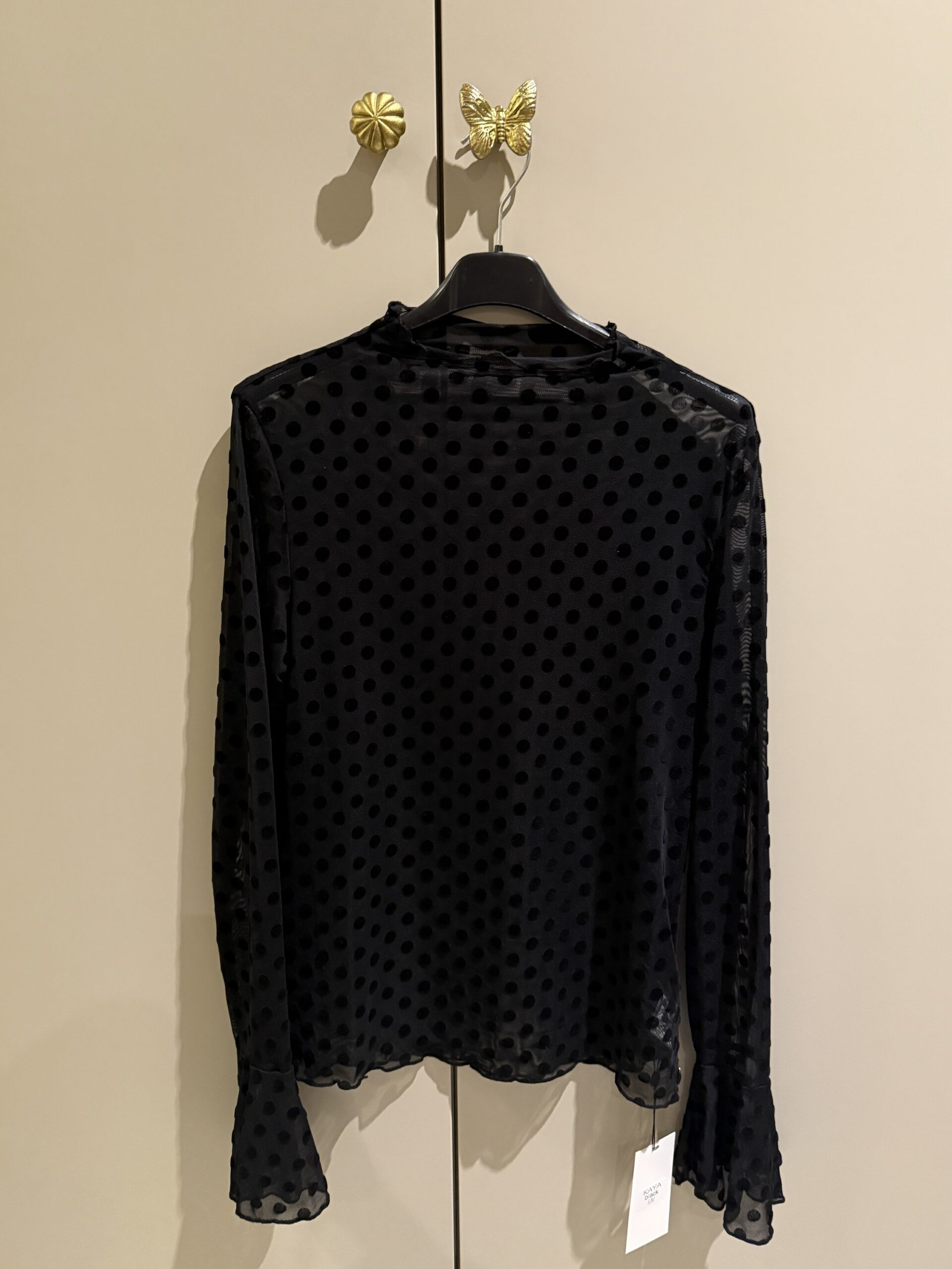 Meshtop polkadot Milou Zwart - Afbeelding 6