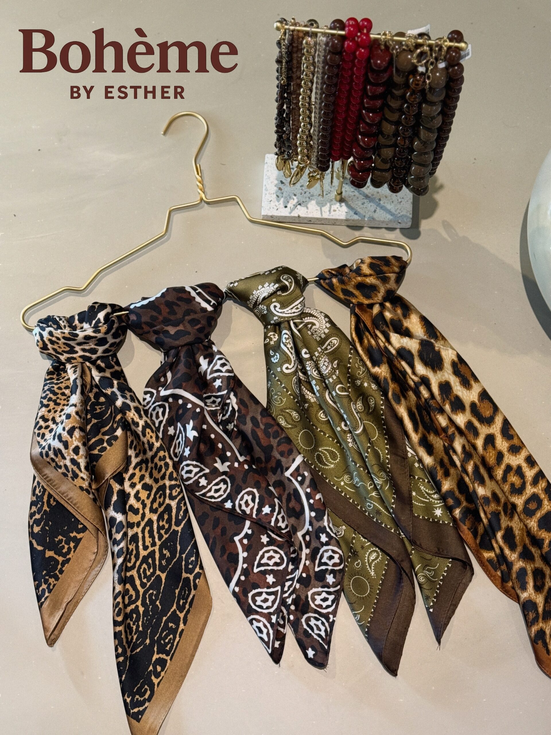 Paisley Leopard sjaaltje - Afbeelding 3
