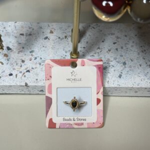 Verstelbare ring met tigereye steen