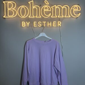 Stonewashed Sweater lila